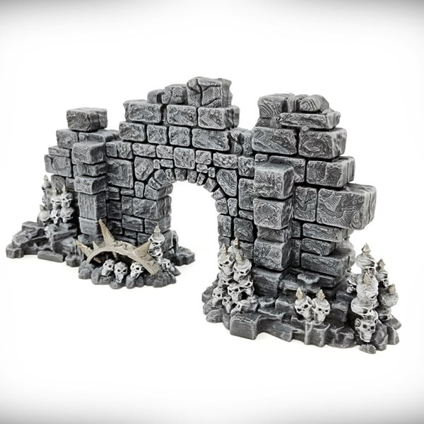 Basic Archway Door Wall: Ancient Ruins GRIMDARK Terrain Set - Only-Games