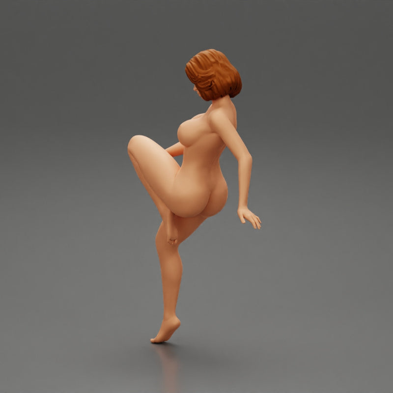 Sexy naked girl sitting on a truck tyre - Only-Games