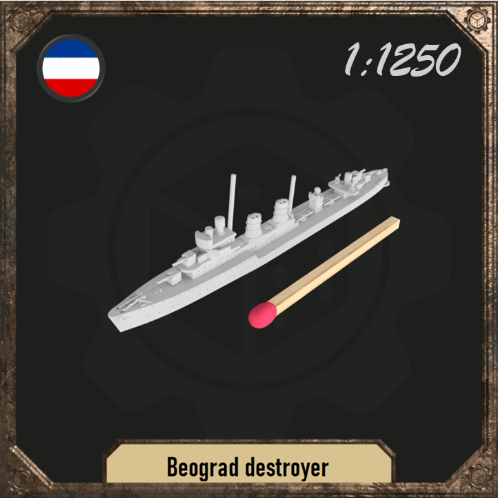 1/1250 Beograd destroyer