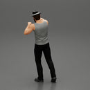 Travel man wearing a hat and a beard pointing the right way - Only-Games