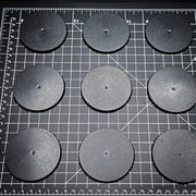 70mm Round Plain Plastic Bases - Only-Games