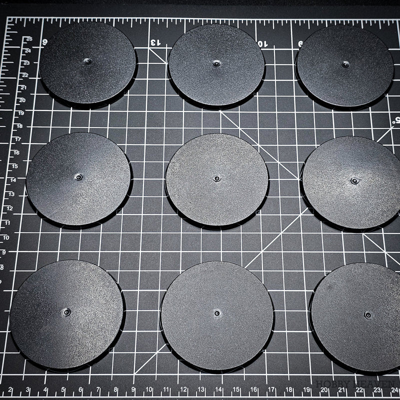 70mm Round Plain Plastic Bases - Only-Games