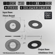 Round To Oval Bases Size Converters 3d Print Full Range - Only-Games