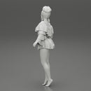 sexy girl posing in fashion shirt and mini skirt - Only-Games