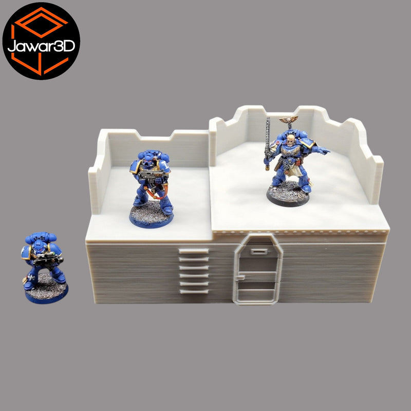 Sci-Fi Bunker Structure - 28mm Wargaming Scatter Terrain Scenery Tabletop - Only-Games