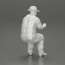 gangster man sitting and playing poker holding cigar - Only-Games