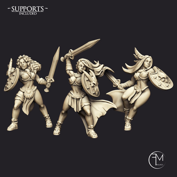 Amazon Warriors - 3 Units (AMAZONS! Kickstarter)