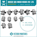 Aussie Gas Mask Heads
