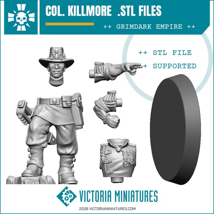 Col. Killmore. AdeptiCon 2026 STL - Only-Games