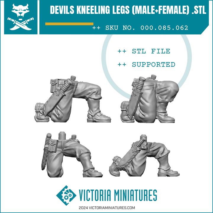 Devils Kneeling Legs (Male+Female) - Only-Games