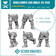 Devils Shorts Legs Male - Only-Games