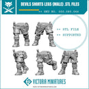 Devils Shorts Legs Male - Only-Games