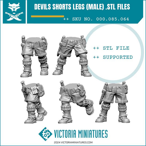Devils Shorts Legs Male - Only-Games
