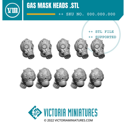 Gas Mask Heads - Only-Games