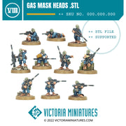 Gas Mask Heads - Only-Games