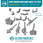 Heavy Weapon Crew Arms (male) .STL Download - Only-Games