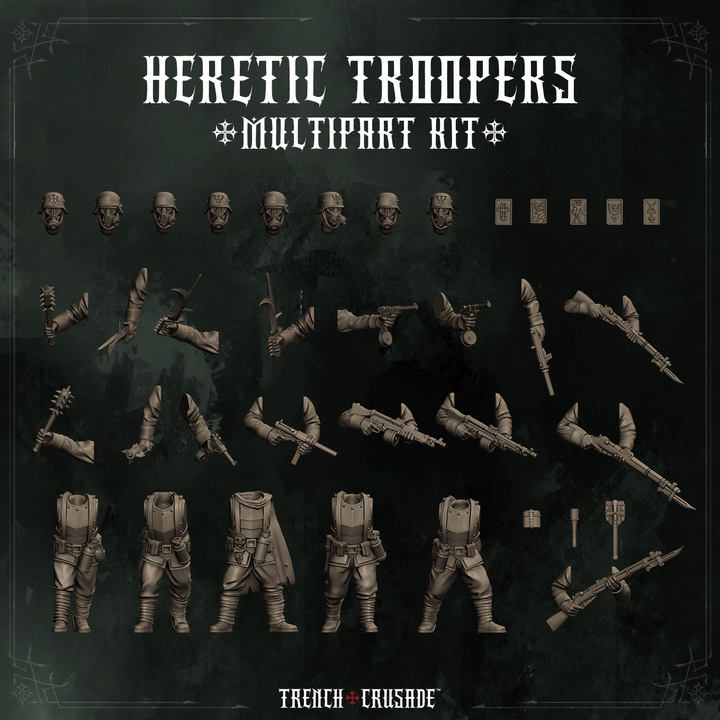 Trench Crusade - Heretic Troopers - Heretic Legion - Only-Games