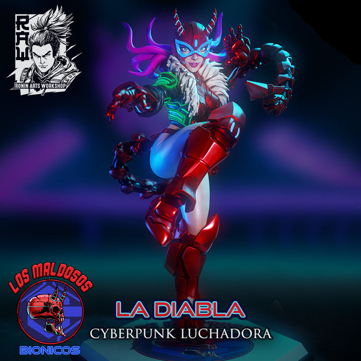 La Diabla - Cyberpunk Luchadora 35mm - Only-Games
