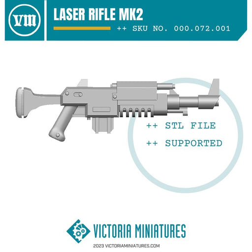 Laser Rifle MK2 .STL Download - Only-Games