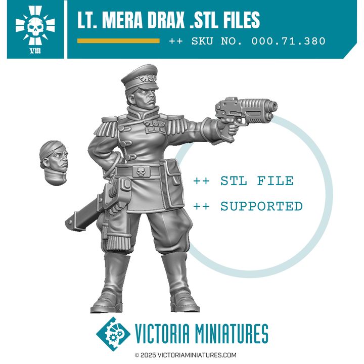 Lt. Mera Drax .STL Download - Only-Games