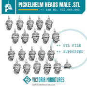 Pickelhelm Heads Male - Only-Games