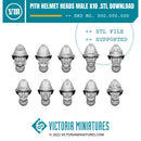 Pith Helmet Heads Male for plastic Kasrkin - Only-Games