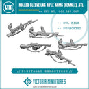 Rolled Sleeve Las Rifle Arms Male - Only-Games