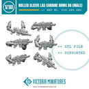 Rolled Sleeve Male Carbine Arms .STL
