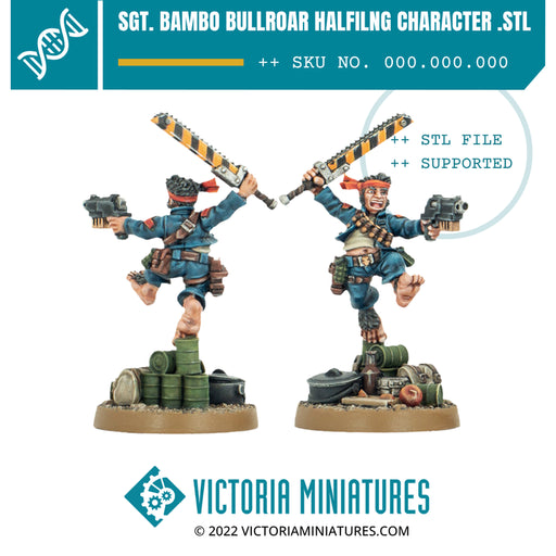 Bambo Bullroar Halfling Character - Only-Games