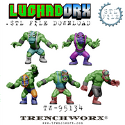 LuchaDOrx Orc Wrestlers .STL - Only-Games