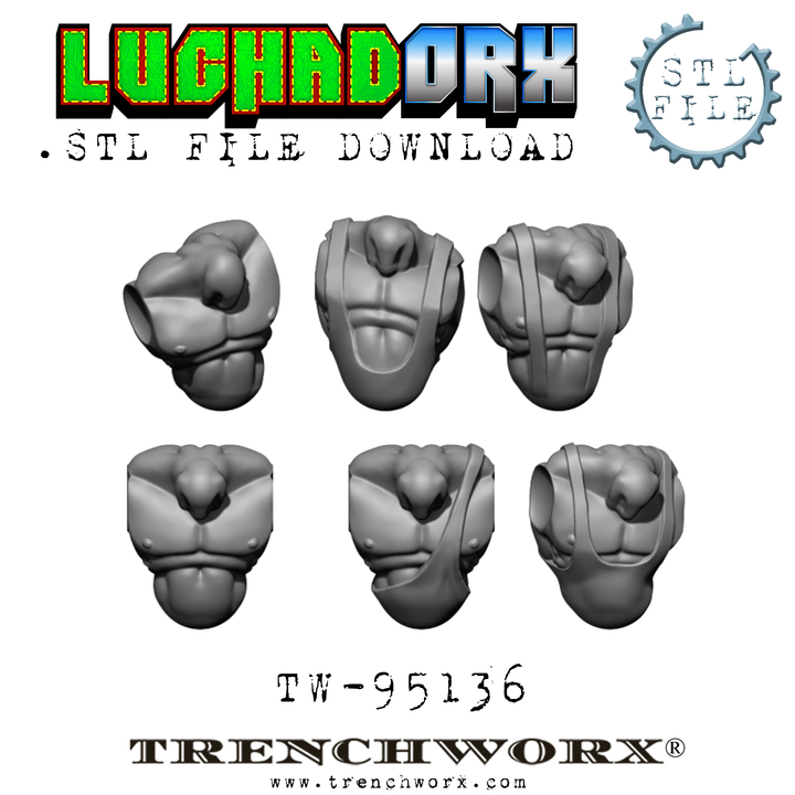 LuchaDOrx Orc Torsos .STL - Only-Games