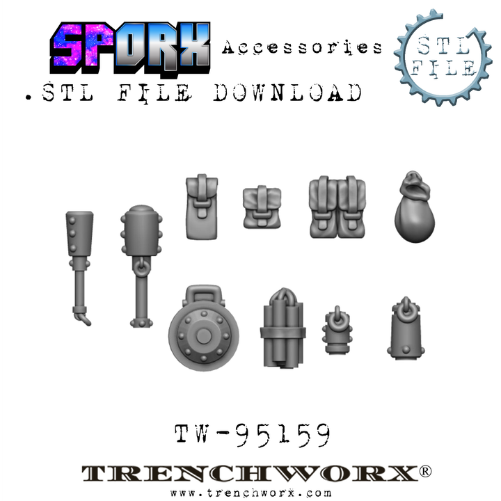 SpOrx Orc Accessories .STL Download - Only-Games