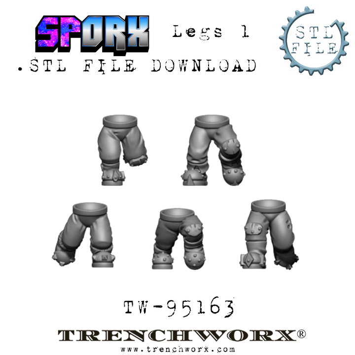 SpOrx Orc Legs .STL Download - Only-Games