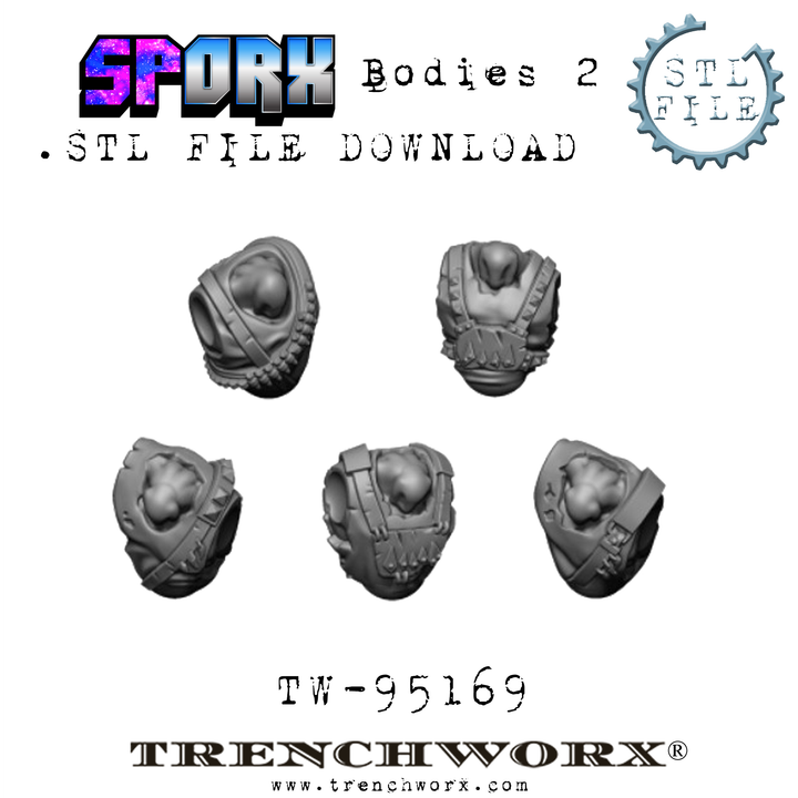 SpOrx Orc Bodies .STL Download - Only-Games