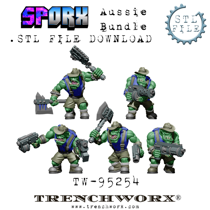 SpOrx Orc Aussie Bundle .STL - Only-Games