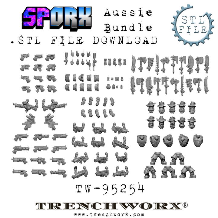 SpOrx Orc Aussie Bundle .STL - Only-Games