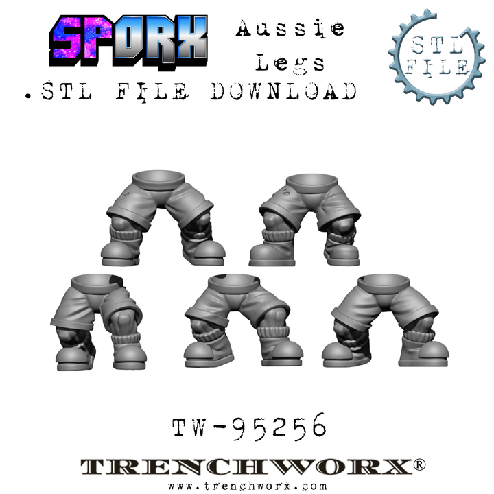 SpOrx Orc Aussie Legs .STL Download - Only-Games