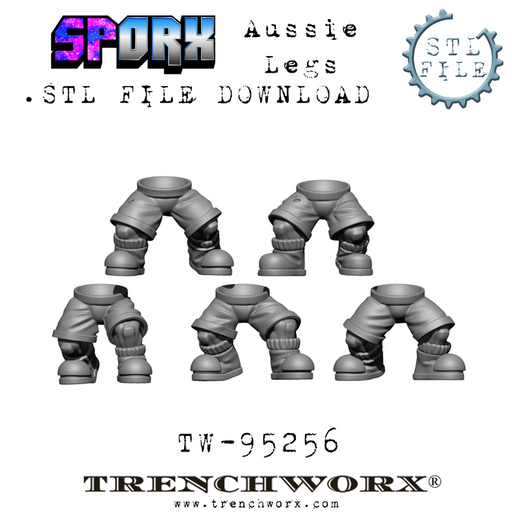 SpOrx Orc Aussie Legs .STL Download - Only-Games
