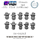 SpOrx Orc Slouch Hat Heads .STL