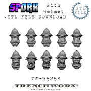 SpOrx Orc Pith Helmet Heads .STL - Only-Games