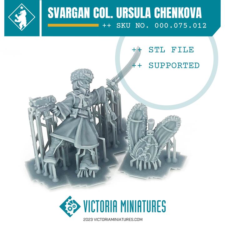 Ursula Chenkova Svargan Colonel .STL Download - Only-Games