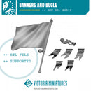 Rough Rider banners and bugle