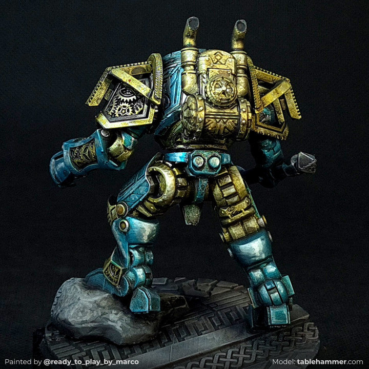 Clockwork Ancient - Space Dwarf golem mech