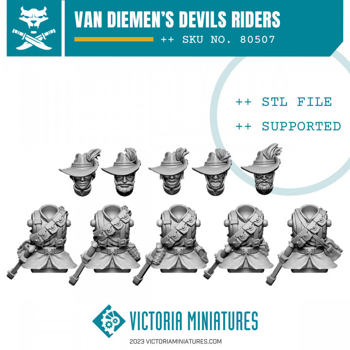 Van Diemens World Devils Riders x5 - Only-Games
