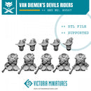 Van Diemens World Devils Riders x5