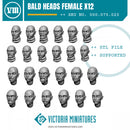 Bald Heads Female x12 - Only-Games