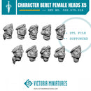 Character Beret Heads Female x5 - Only-Games