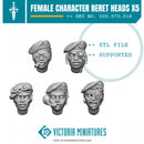 Character Beret Heads Female x5 - Only-Games