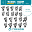 Beret Heads Female x10 - Only-Games