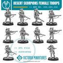 Desert Scorpions Modular Female Troops